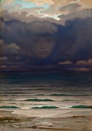 Memory by Elihu Vedder Oil Painting