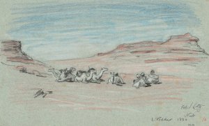 Nile Journey,No. 20 by Elihu Vedder Oil Painting
