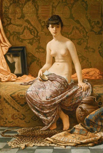 Main Product Photo of Odalisque  Painting by Elihu Vedder