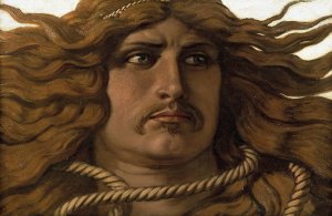 Samson by Elihu Vedder Oil Painting