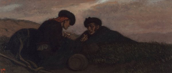 Main Product Photo of Spanish Wine Smugglers  Painting by Elihu Vedder