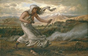 The Cumaean Sibyl by Elihu Vedder Oil Painting