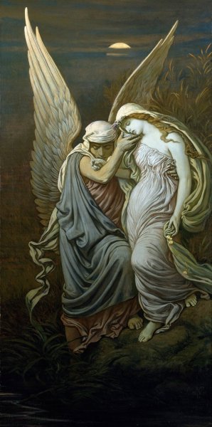 The Cup of Death by Elihu Vedder Oil Painting