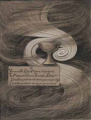 The Cup of Despair by Elihu Vedder Oil Painting