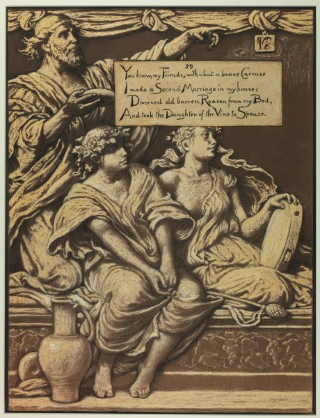 Main Product Photo of The Daughter of the Vine  Painting by Elihu Vedder