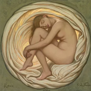 The Heart Of The Rose by Elihu Vedder Oil Painting