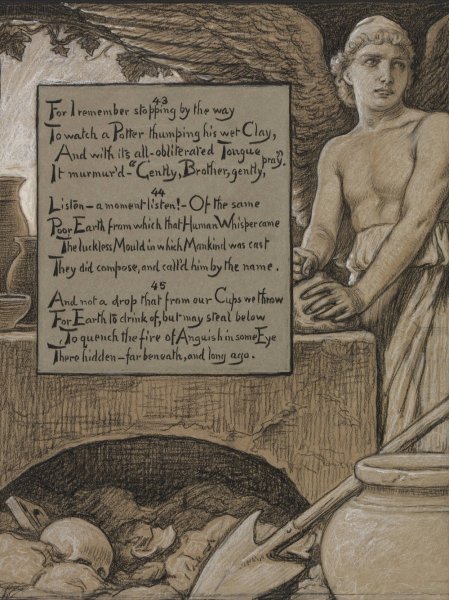 Main Product Photo of The Heavenly Potter  Painting by Elihu Vedder