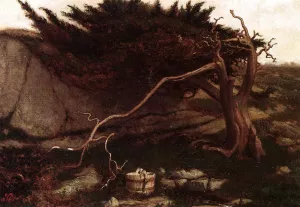 The Lonely Spring by Elihu Vedder Oil Painting