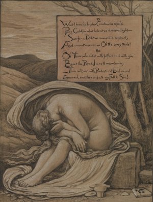 The Magdalen by Elihu Vedder Oil Painting