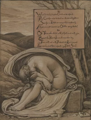 The Magdalen Oil painting by Elihu Vedder