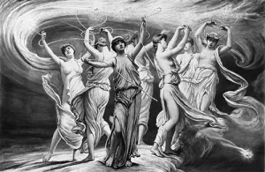 The Pleiades by Elihu Vedder - Oil Painting Reproduction