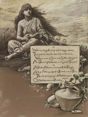 The Song in the Wilderness by Elihu Vedder Oil Painting