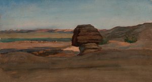 The Sphinx by Elihu Vedder Oil Painting