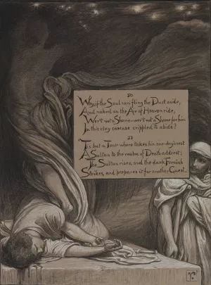 The Suicide by Elihu Vedder Oil Painting