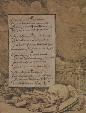 Theology by Elihu Vedder Oil Painting
