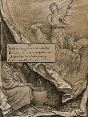 Youth and Age by Elihu Vedder Oil Painting