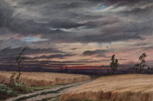 Field Near Cofton by Elijah Walton Oil Painting