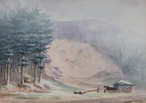 Gravel Pit, Rednal by Elijah Walton Oil Painting