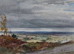 Low Hill From Cofton Hill by Elijah Walton Oil Painting