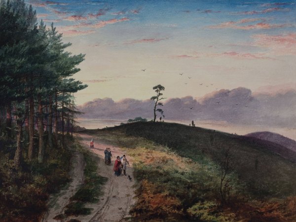 Road Over Cofton Hill  by Elijah Walton - Hand-Painted Oil Painting Reproduction