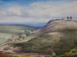 The Cofton Road From The Gravel Pit by Elijah Walton Oil Painting