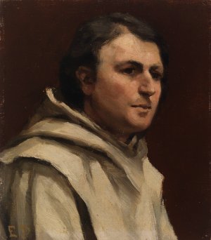 A Monk by Elin Danielson-Gambogi Oil Painting