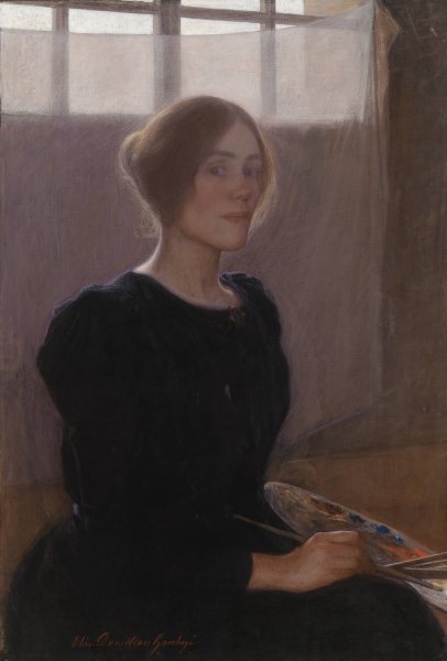 Main Product Photo of Self-Portrait  Painting by Elin Danielson-Gambogi