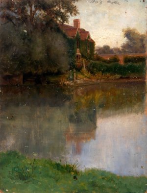 Edge of a Stream by Eliphalet Fraser Andrews Oil Painting