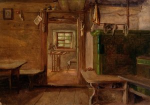 Interior of a House by Eliphalet Fraser Andrews Oil Painting