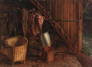 Interior of a Stable by Eliphalet Fraser Andrews Interior of a Stable by Eliphalet Fraser Andrews Oil Painting