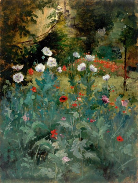 Poppies by Eliphalet Fraser Andrews - Hand-Painted Oil Painting Reproduction
