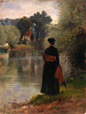 Promenade by Eliphalet Fraser Andrews Oil Painting