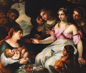 The Finding Of Moses by Elisabetta Sirani Oil Painting