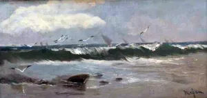 Mar con Olas by Eliseo Meifren I Roig Oil Painting