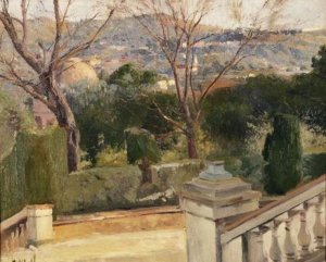 Paisaje de Barcelona by Eliseo Meifren I Roig Oil Painting