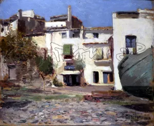 Port lligat by Eliseo Meifren I Roig Oil Painting