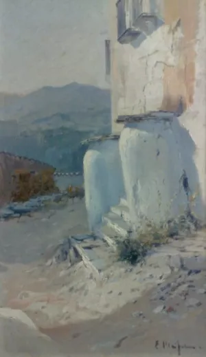 Rincon de Casa by Eliseo Meifren I Roig Oil Painting