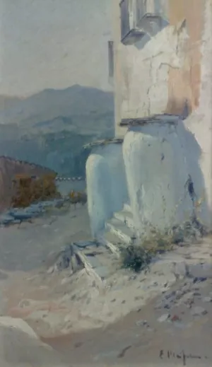 Rincon de Casa by Eliseo Meifren I Roig Rincon de Casa Oil painting by Eliseo Meifren I Roig