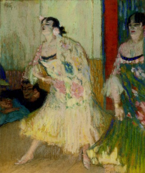 A Song at the Show by Eliseo Meifren y Roig - Hand-Painted Oil Painting Reproduction