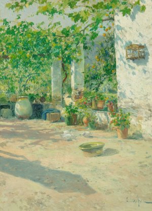 Pleno sol by Eliseo Meifren y Roig Oil Painting