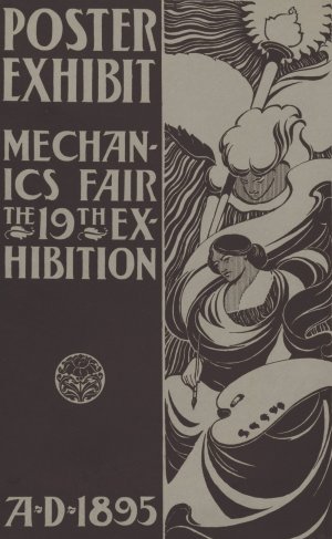 Poster exhibit, Mechanics Fair, the 19th exhibition by Elisha Brown Bird Oil Painting
