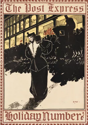 The post express, holiday number by Elisha Brown Bird Oil Painting