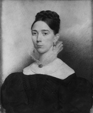 Mrs. Alice Goudry of Wilmington, Massachusetts by Eliza Goodridge Oil Painting