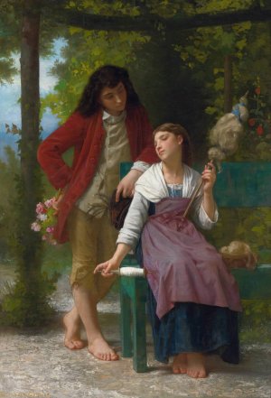 Before The Engagement by Elizabeth Jane Gardner Bouguereau Oil Painting