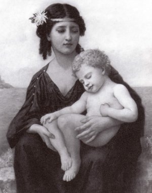 By the Seashore by Elizabeth Jane Gardner Bouguereau Oil Painting