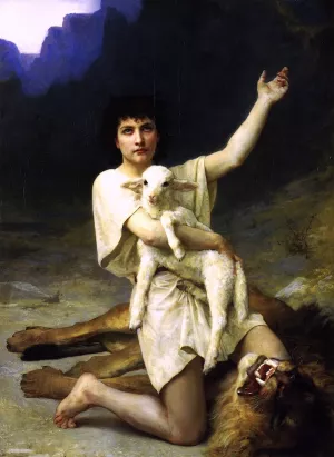 David, the Shepherd by Elizabeth Jane Gardner Bouguereau - Oil Painting Reproduction
