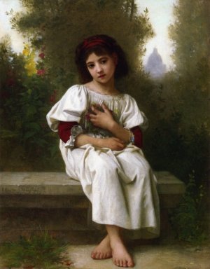In the Garden by Elizabeth Jane Gardner Bouguereau Oil Painting