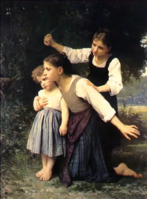 In the Woods Oil painting by Elizabeth Jane Gardner Bouguereau