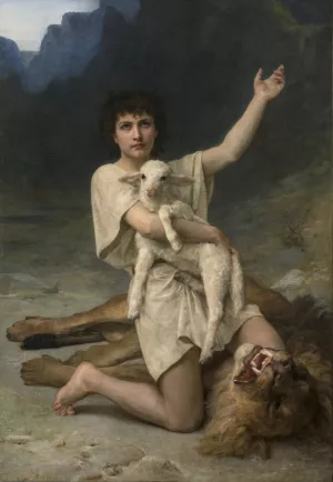 The Shepherd David by Elizabeth Jane Gardner Bouguereau Oil Painting