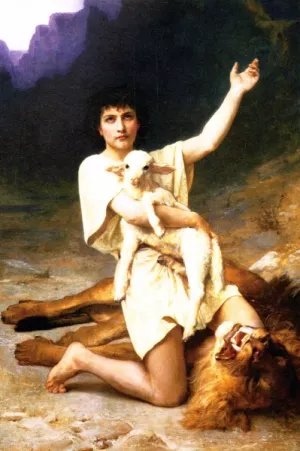 The Shepherd David by Elizabeth Jane Gardner Bouguereau - Oil Painting Reproduction